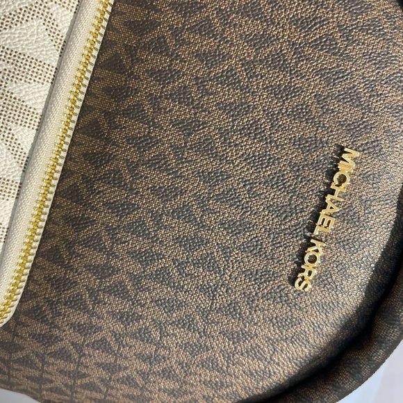 Michael Kors Erin M Backpack Brown Multi - Picture 6 of 11